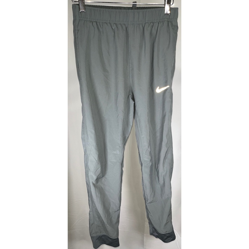 Nike Dri-FIT Running Pants Gray Tapered Joggers Athletic Training Mens Large L